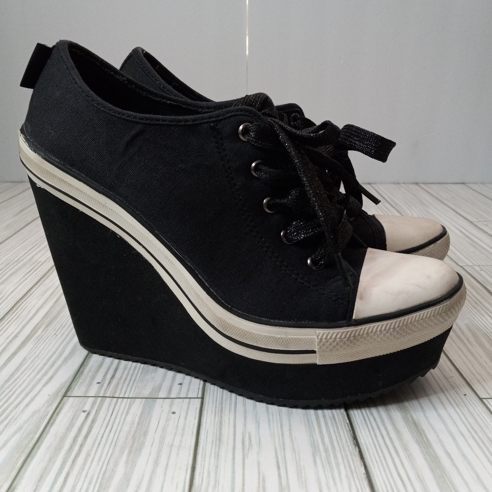 Rock & Candy Rare London Y2K Wedge Sneakers *PRICE FIRM*